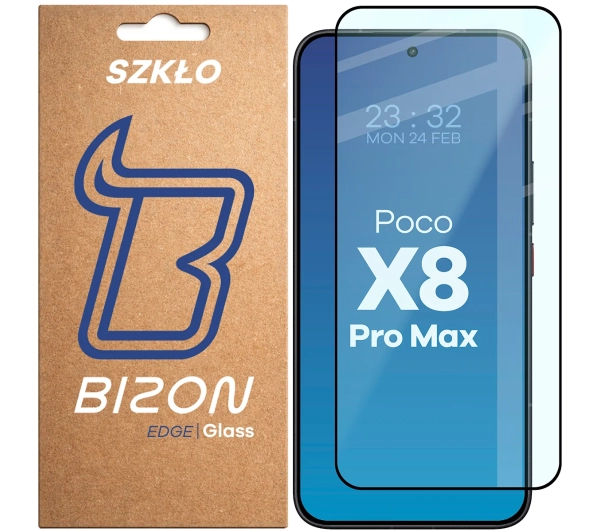 Bizon z ramką Glass Edge do Xiaomi POCO X8 Pro Max