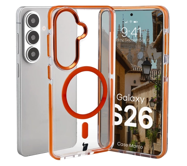 Bizon Case Marco do Galaxy S26 Pomarańczowy