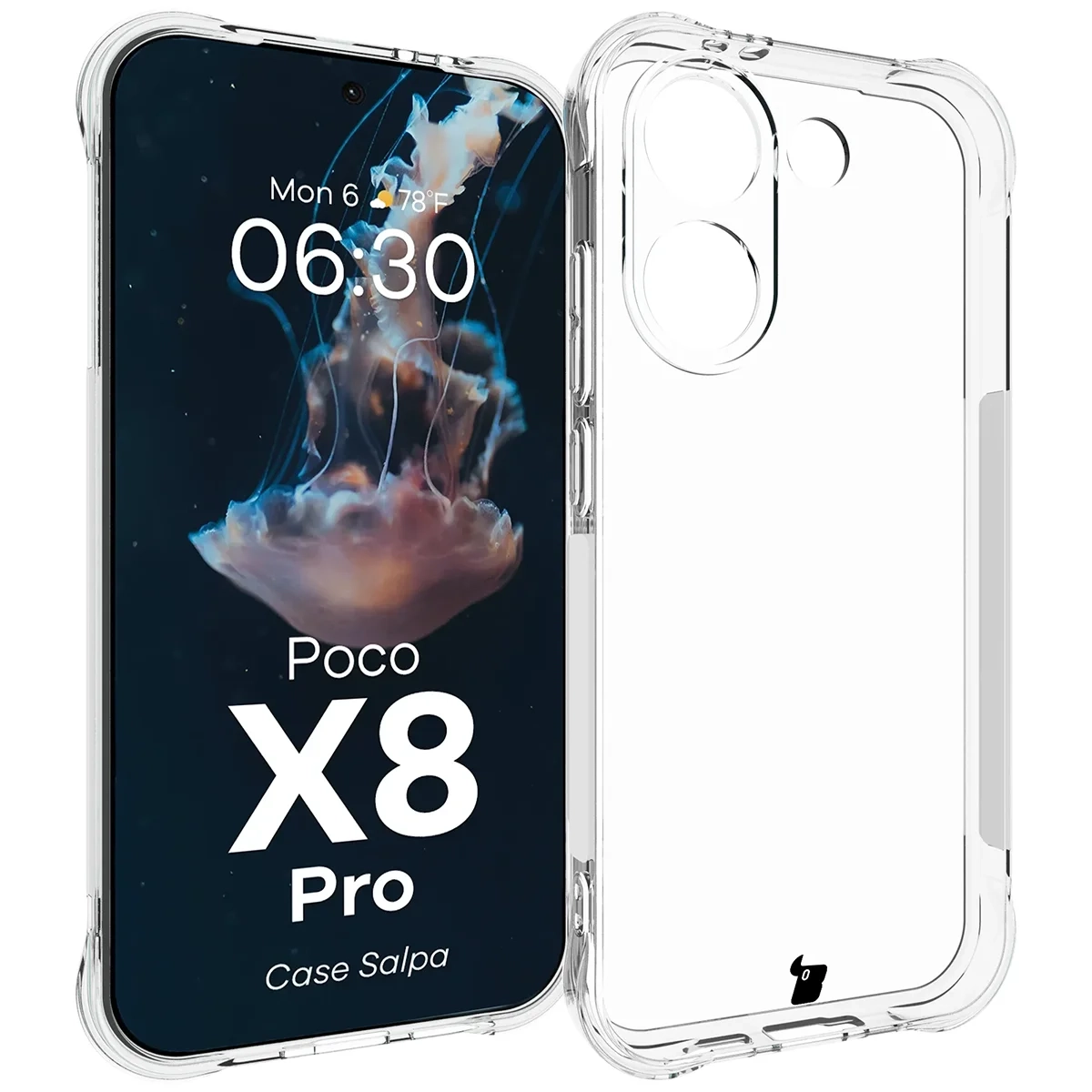 Etui Bizon Case Salpa do Xiaomi POCO X8 Pro Przezroczysty
