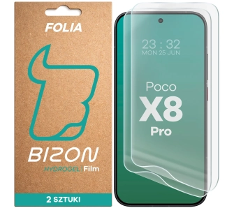 Folia hydrożelowa Bizon na ekran Film Hydrogel Front Duo do Xiaomi POCO X8 Pro 2 sztuki