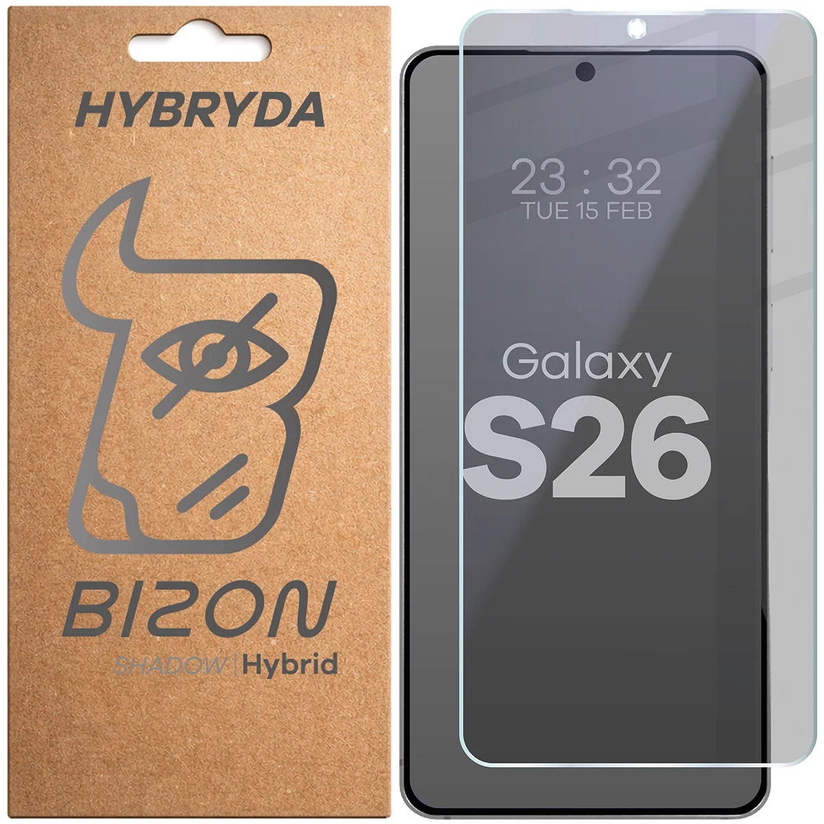 Szkło hybrydowe Bizon prywatyzujące Hybrid Shadow do Galaxy S26