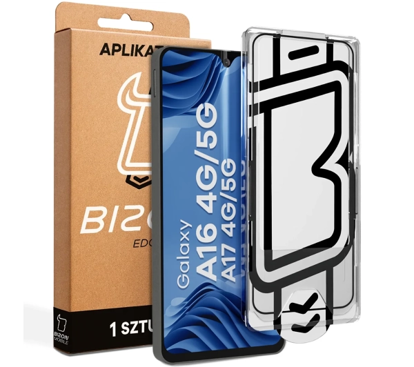 Bizon z ramką montażową Glass Aplikator Edge do Galaxy A16 / A17 1 zestaw