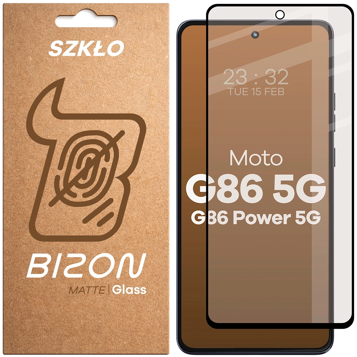 Szkło hartowane Bizon matowe Glass Matte do Motorola Moto G86 5G / G86 Power 5G