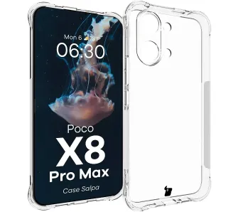 Etui Bizon Case Salpa do Xiaomi POCO X8 Pro Max Przezroczysty