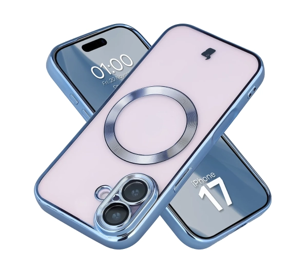 Bizon Case GuardO do iPhone 17 Jasnoniebieski