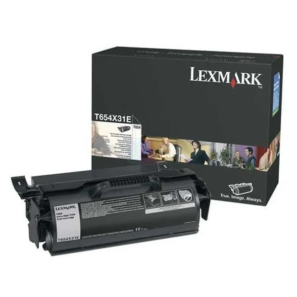 Toner Lexmark T654X31E Czarny