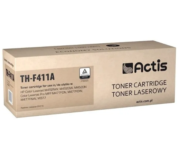 Actis TH-F411A Toner do drukarki HP, Zamiennik HP 410A CF411A; Canon CRG 046 C 1249C002; Standard;  2300 stron; błękitny.