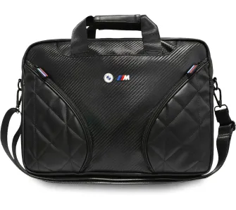 Torba na laptopa BMW Carbon Pockets & Metal Logo 16" Czarny