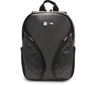 Plecak na laptopa BMW Carbon Pockets & Metal Logo 16" Czarny