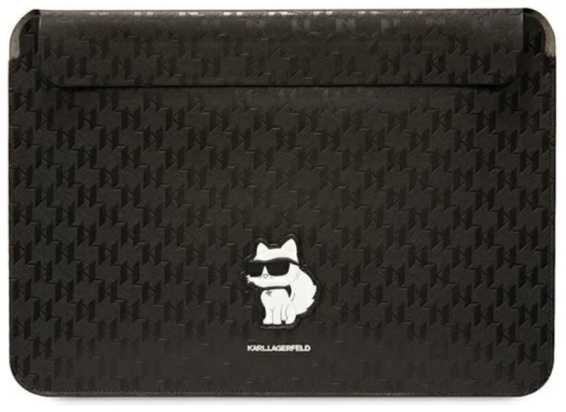 Etui na tablet Karl Lagerfeld Saffiano Monogram Choupette 14" Czarny