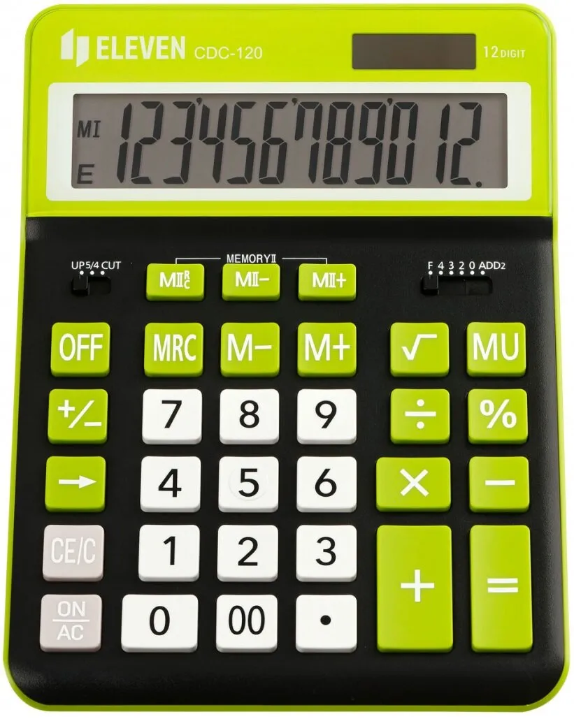 Kalkulator Eleven CDC120BKGN Czarno-zielony