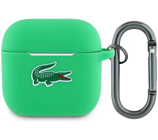 Lacoste Silicone Croc Logo do Apple AirPods 4 Zielony