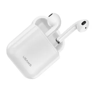 Słuchawki bezprzewodowe USAMS LU Series US-LU001 Douszne Bluetooth 5.0 Biały