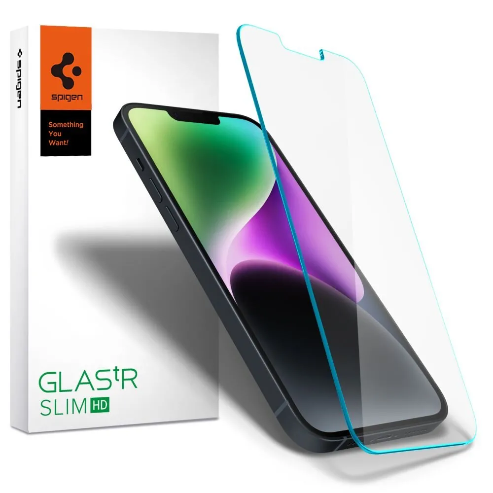 Szkło hartowane Spigen Glas.Tr Slim do iPhone 17E / 16E / 14 / 13 Pro / 13