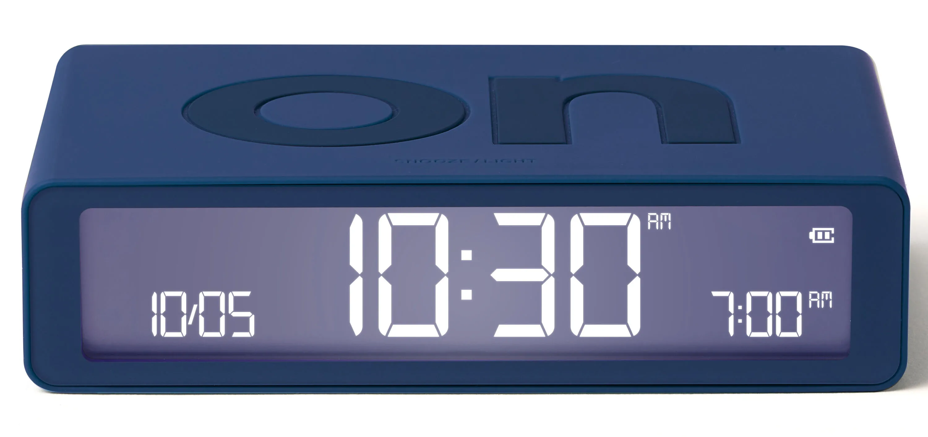 Budzik Lexon Flip Classic Dark Blue LR157DB9 Ciemnoniebieski