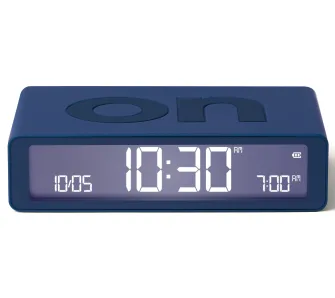 Budzik Lexon Flip Classic Dark Blue LR157DB9 Ciemnoniebieski