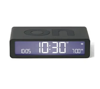 Budzik Lexon Flip Classic Dark Grey LR157G3 Ciemnoszary