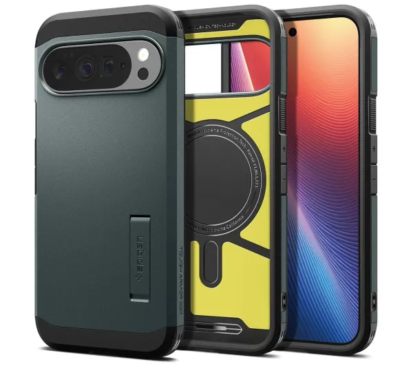 Etui do Pixel 10 Pro XL, Spigen Tough Armor do MagSafe, z podstawką