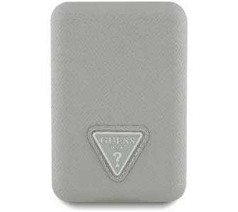 Powerbank Guess Grained Triangle MagSafe 5000 mAh 20W Beżowy
