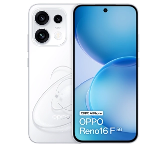 Smartfon OPPO Reno16F 5G 8/256GB Funkcje AI 6,57" 120Hz 50Mpix Biały