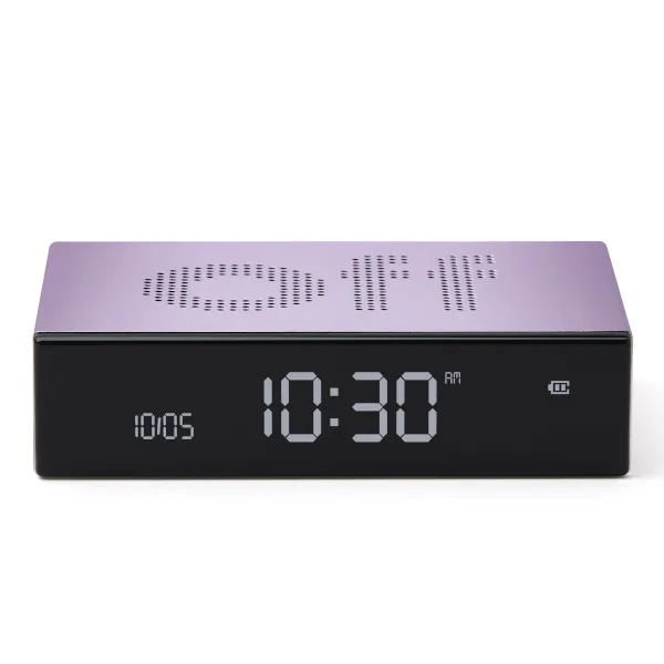 Budzik Lexon Flip Premium Purple LR152LL Fioletowy
