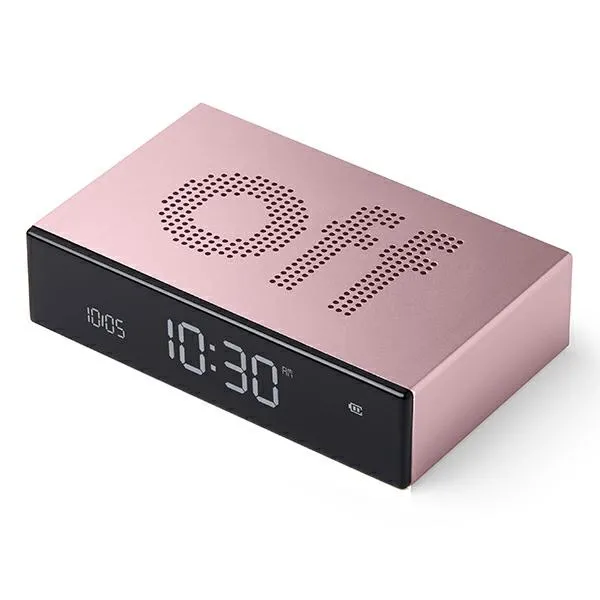 Budzik Lexon Flip Premium Light Pink LR152LP Jasnoróżowy