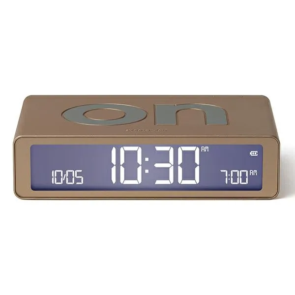 Budzik Lexon Flip Classic Soft Gold LR157D1 Złoty