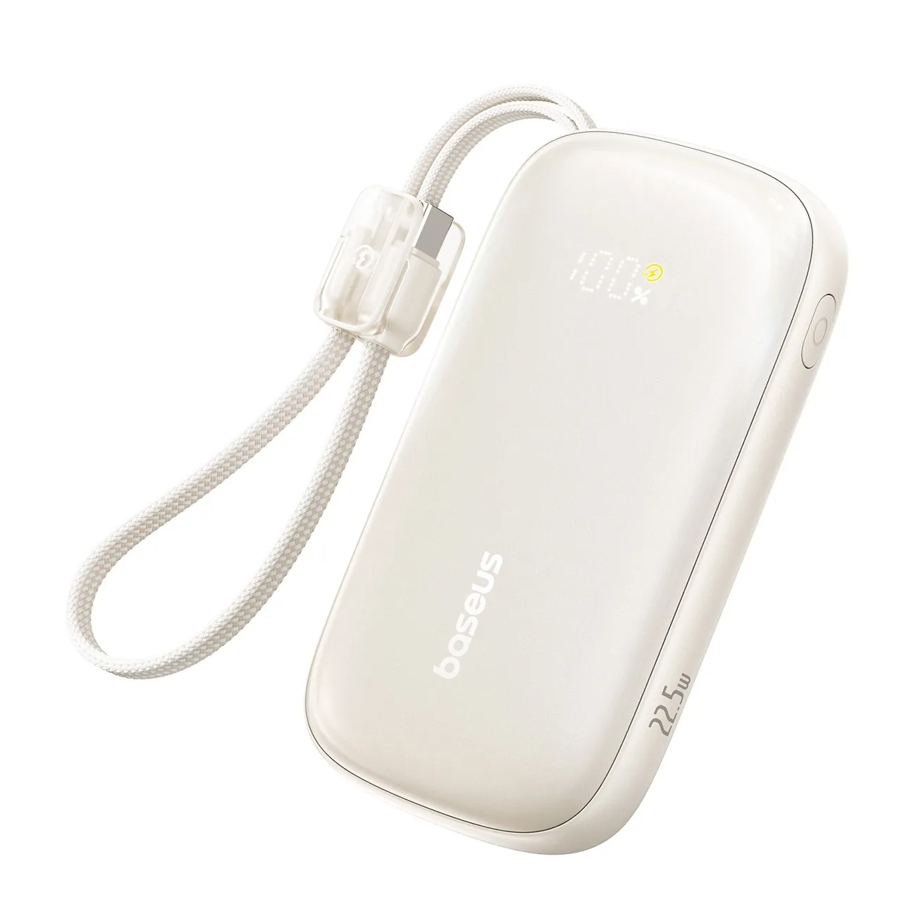 Powerbank Baseus EnerFill FC21 Qpow3 Ultra 10000mAh 22.5W Beżowy + Kabel Lightning - USB-C