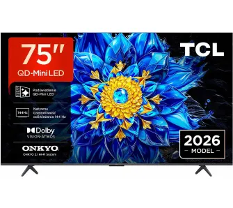 Telewizor TCL 75P8L 75" QD-Mini LED 4K 144Hz Google TV Funkcje AI Dolby Vision Dolby Atmos HDMI 2.1 DVB-T2
