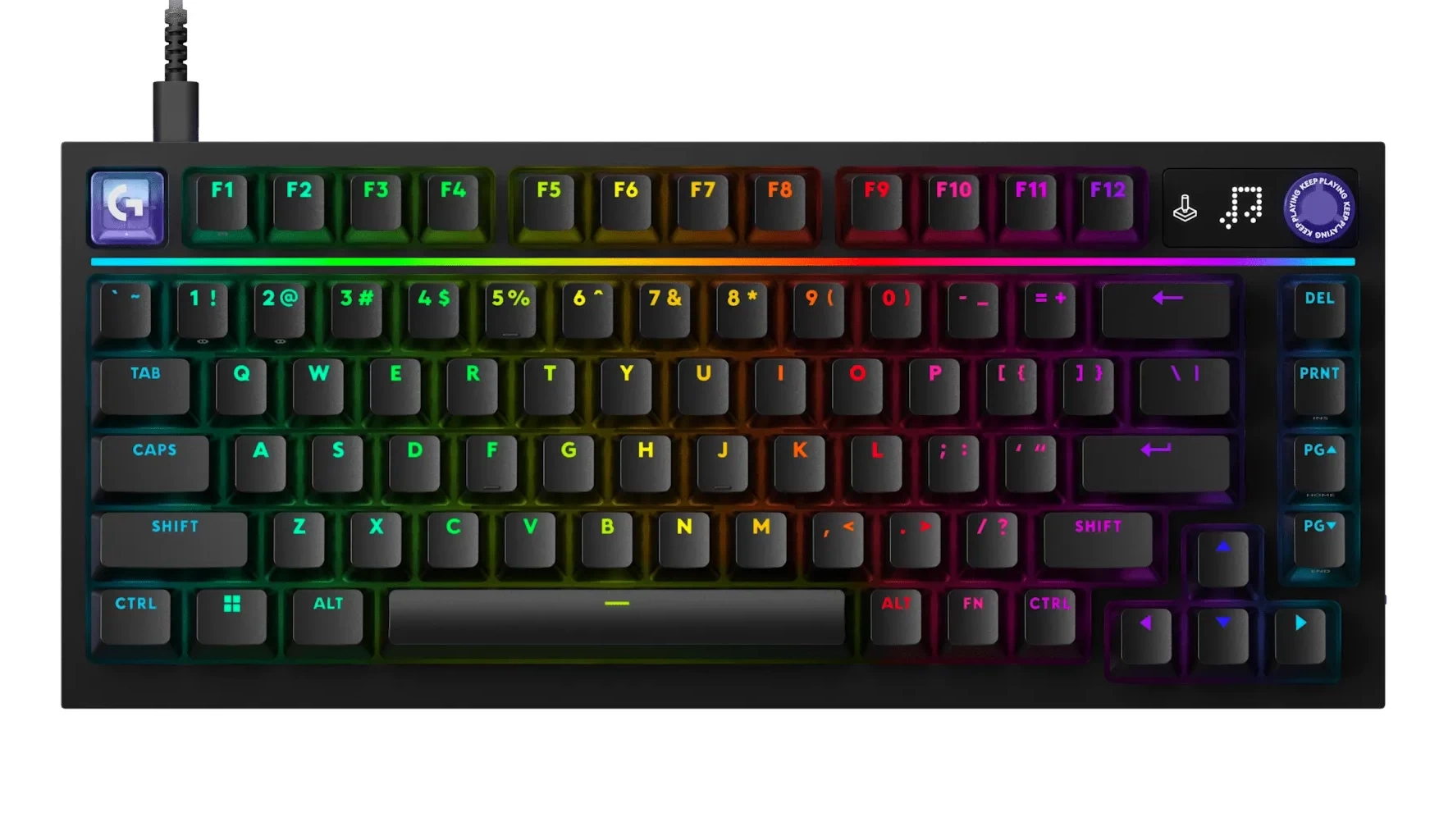 Klawiatura mechaniczna Logitech G316 X 75 Czarny
