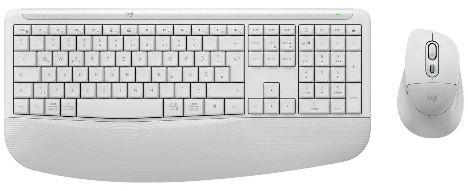 Zestaw Logitech Signature Comfort Plus Combo MK880 Biały