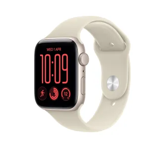 Apple Watch SE 3gen GPS koperta 40mm z aluminium Księżycowa poświata pasek sportowy piaskowy S/M 2026