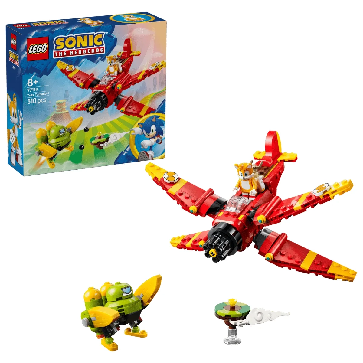 LEGO 77119 Sonic the Hedgehog Tails i Tornado-1