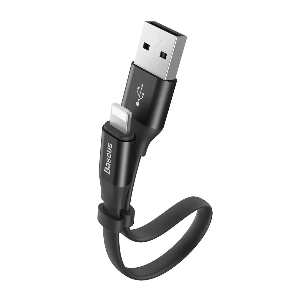 Kabel Baseus Nimble USB-A do Lightning 2A 0,23m Czarny