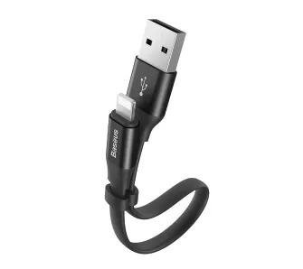 Kabel Baseus Nimble USB-A do Lightning 2A 0,23m Czarny