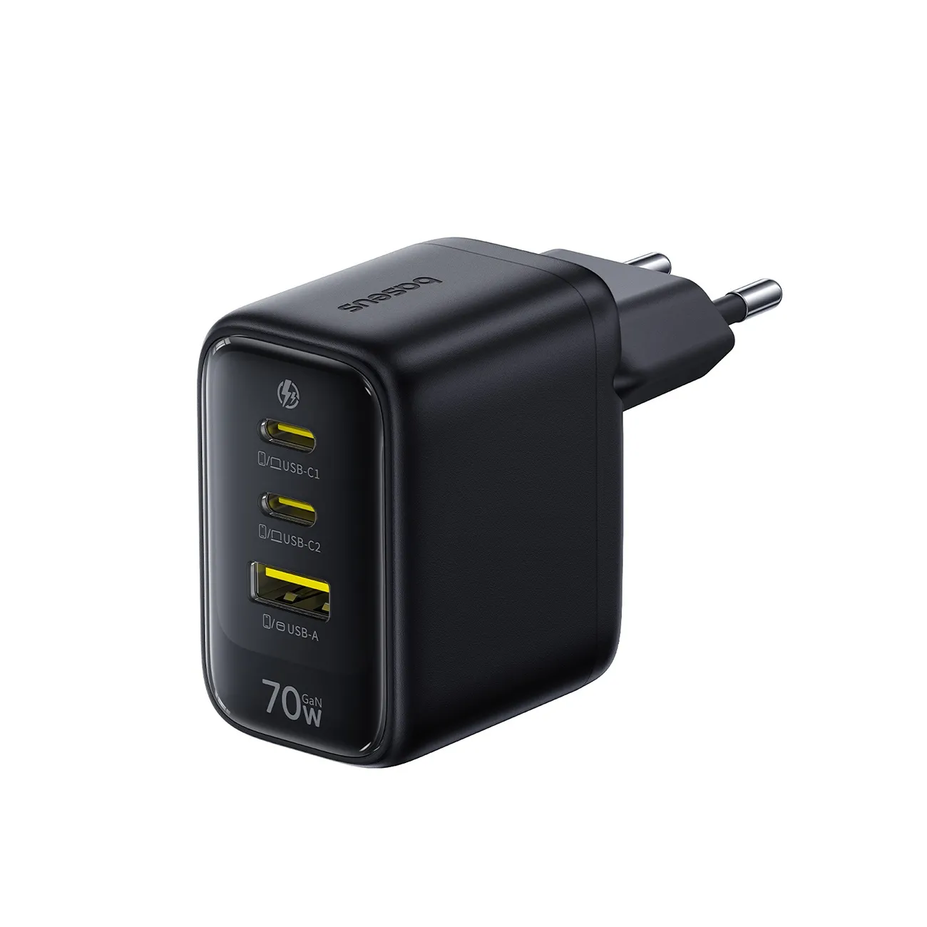 Ładowarka sieciowa Baseus EnerFill FE22 2x USB-C USB-A 70W Czarny