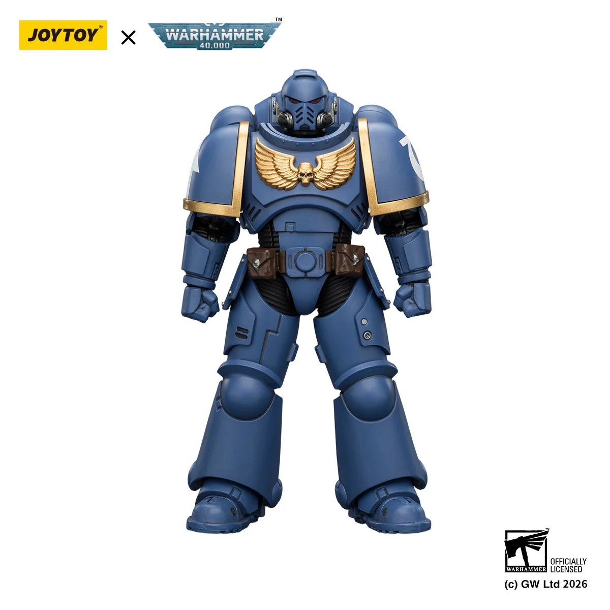 Figurka Joy Toy Warhammer 40k Ultramarines Intercessor with Bolt Rifle, Bolt Pistol and Chainsword
