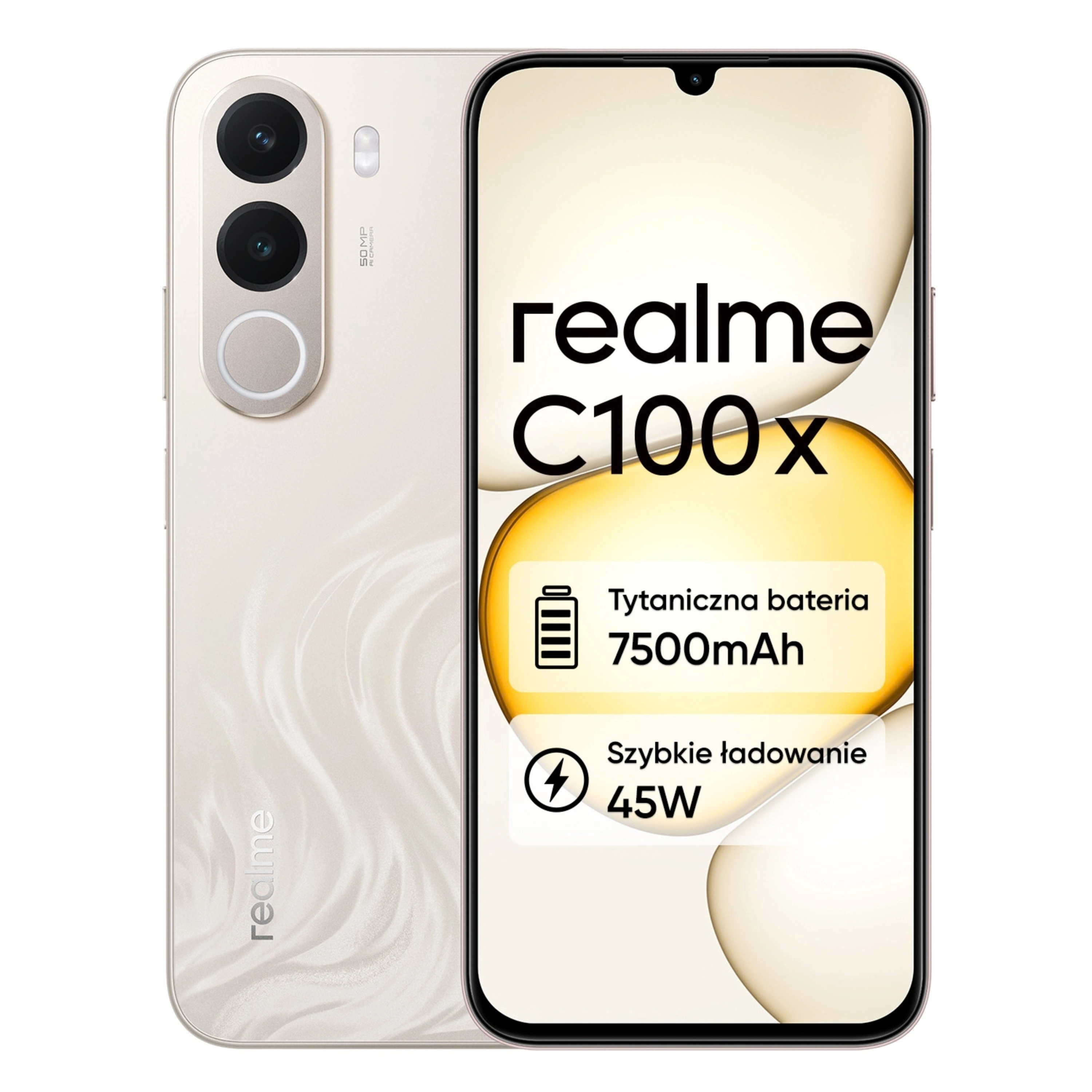 Smartfon realme C100x 4/256GB 6,8" 120Hz 50Mpx Złoty