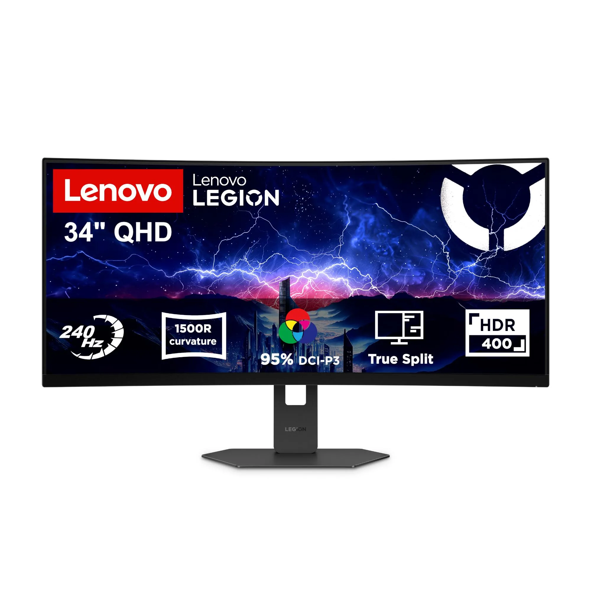 Monitor Lenovo Legion 34W-2c (68F6GACBEU) 32" WQHD Fast VA 240Hz 0,5ms MPRT Gamingowy Zakrzywiony