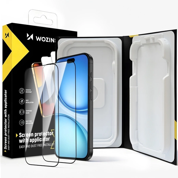 Szkło hartowane Wozinsky EasyFit Clear Glass na iPhone 17 / 16 Pro 2 szt