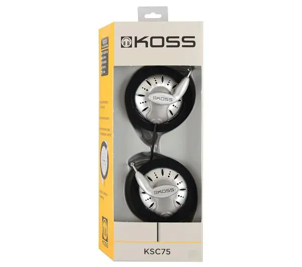 Koss KSC75 Dokanałowe Srebrno-czarny