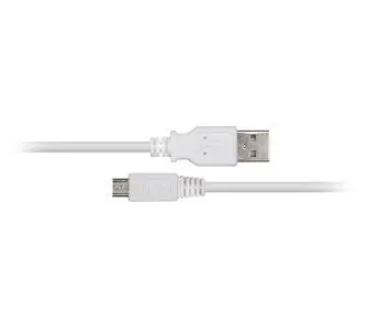 Kabel Reinston EKT06 microUSB 1,2m Biały