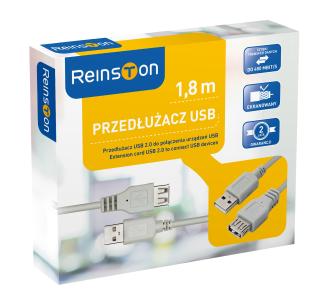 Kabel USB Reinston EKK03 1,8m Srebrno-szary