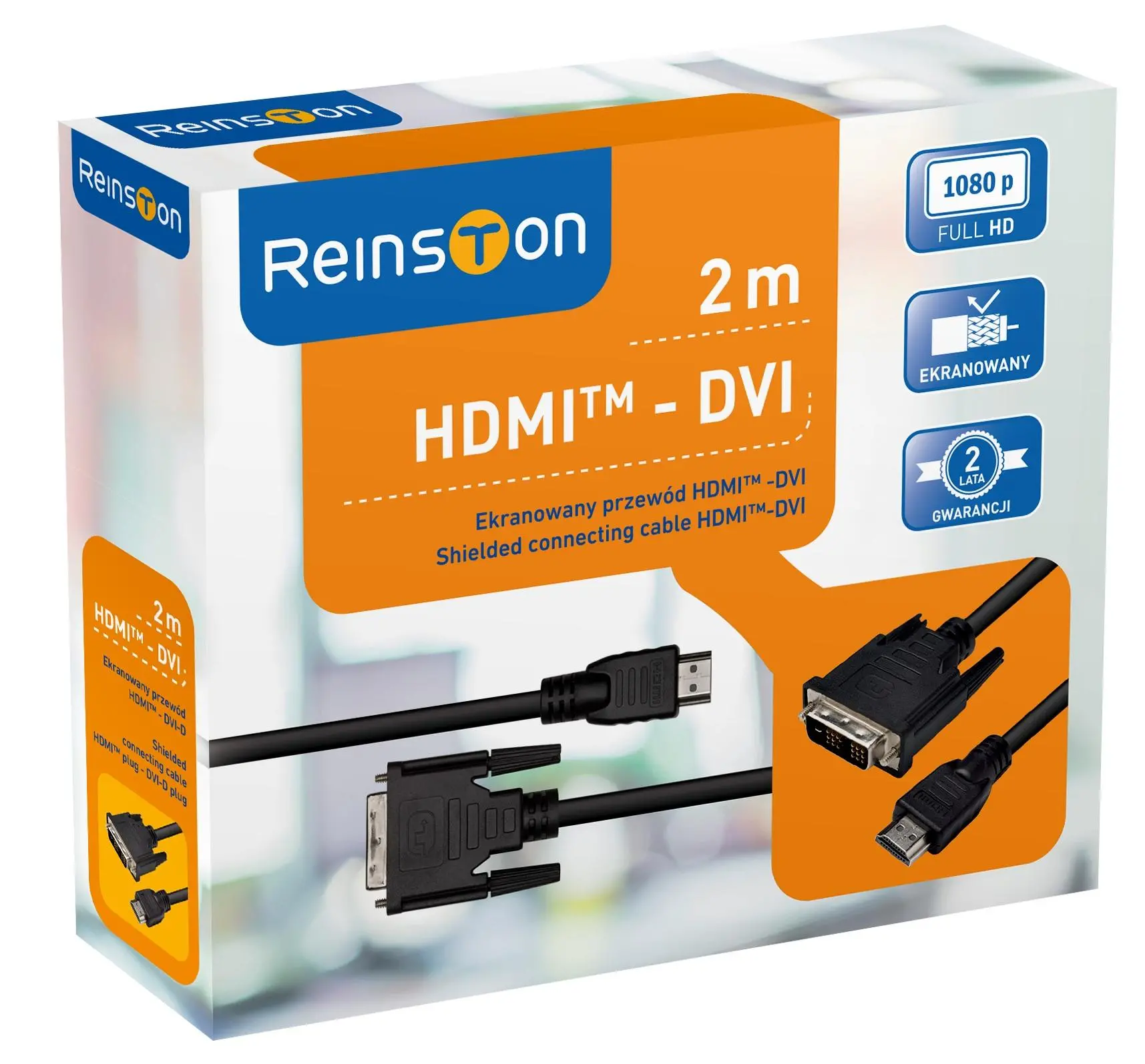 Kabel DVI-HDMI Reinston EKK20 2m Czarny