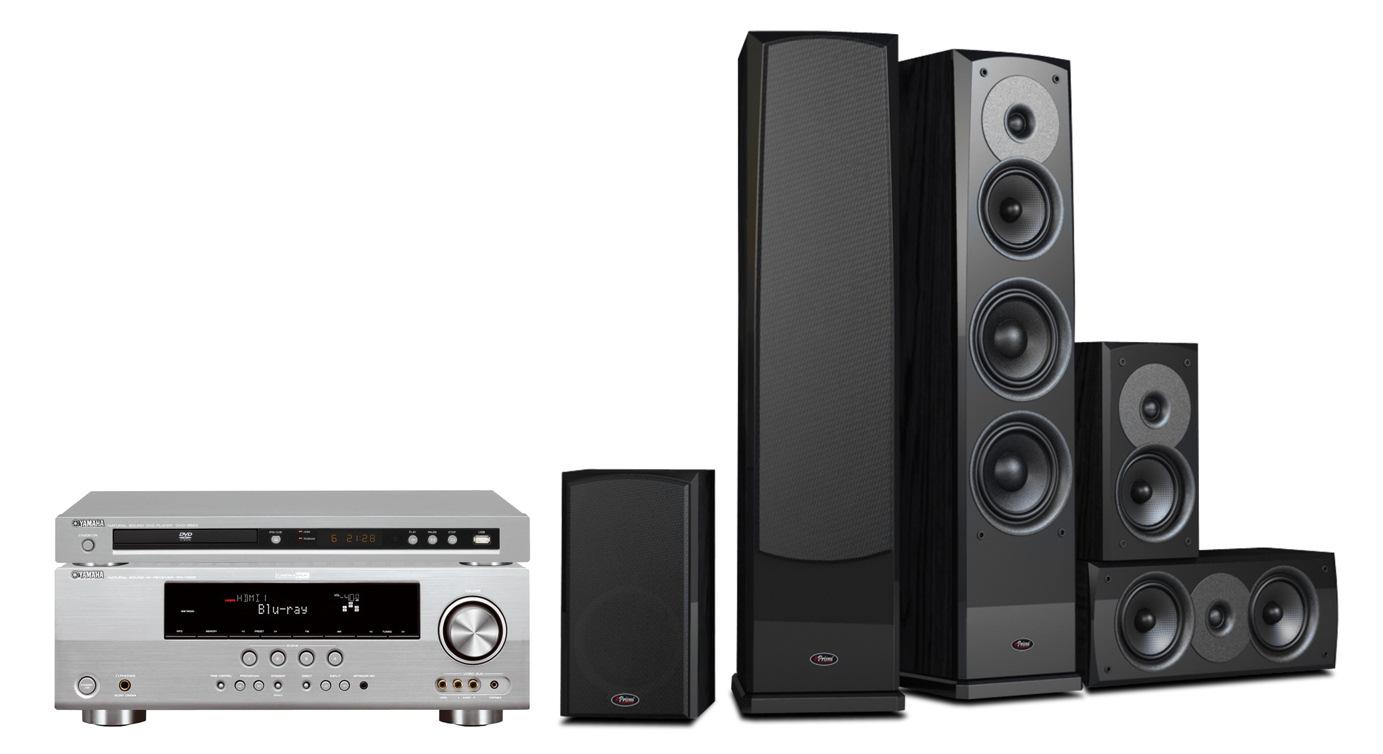 Zestaw kina Yamaha DVD-S663, RX-V465, Odyssey 100 (czarny)