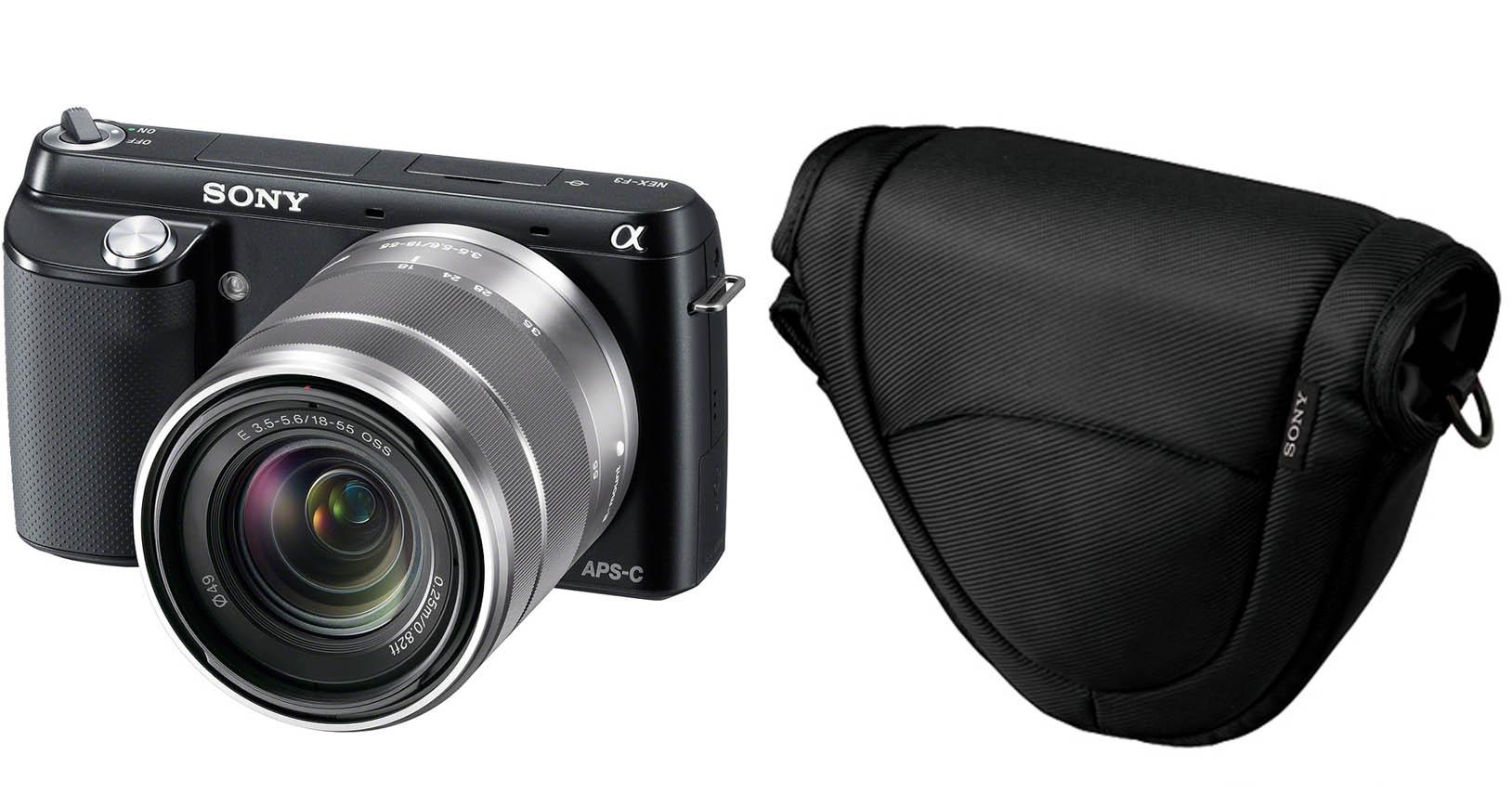 Sony NEX-F3 + 18-55 mm (czarny) + torba