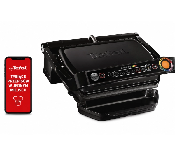 Grille elektryczne - Tefal GC714834 OptiGrill+ Snacking&Baking 600cm2 Programy automatyczne