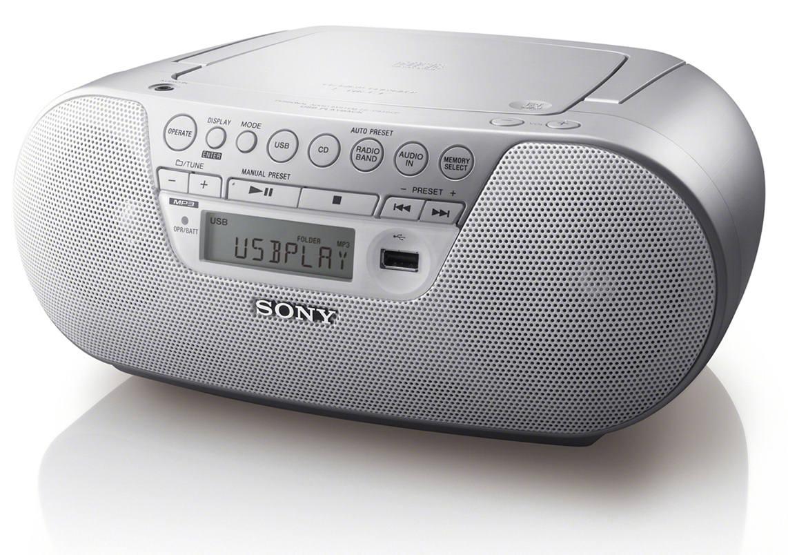 Radioodtwarzacz Sony ZS-PS30CP (srebrno-biały) - Opinie, Cena