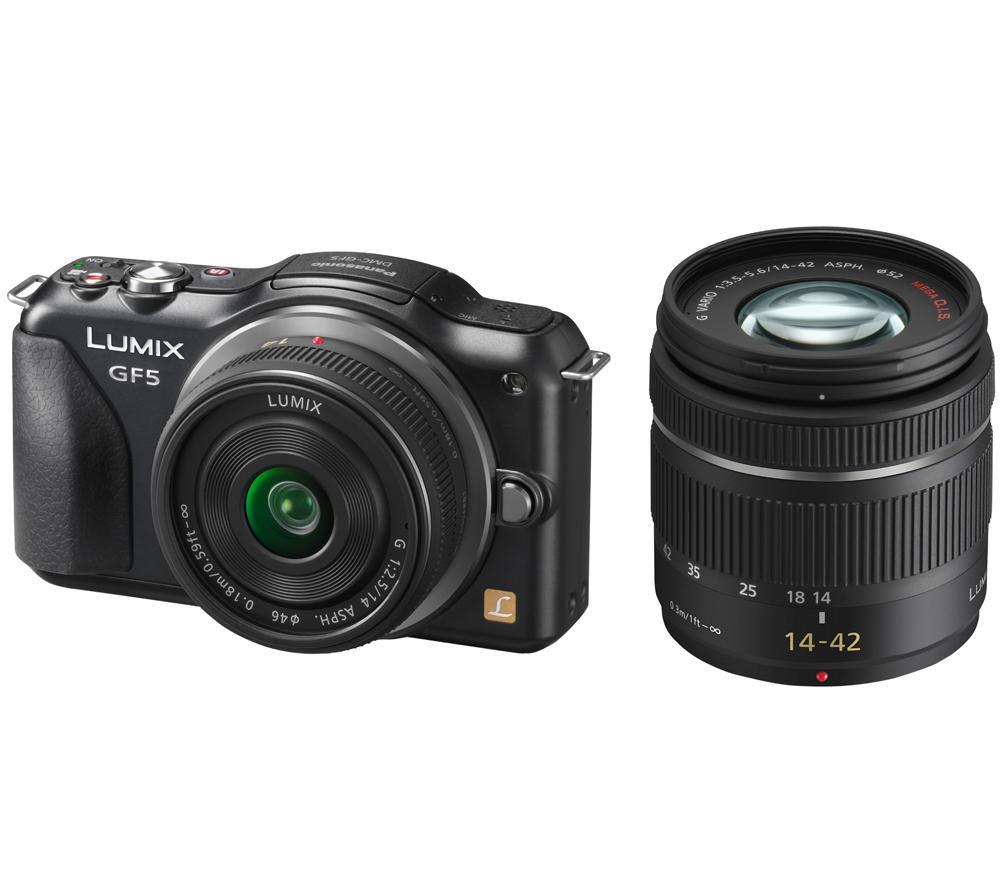 Panasonic DMC-GF5 + 14-42 mm + 14 mm (czarny)