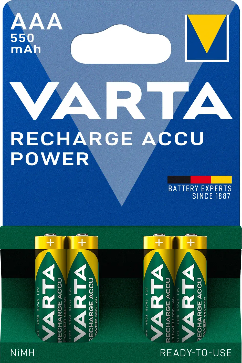 Akumulatorki VARTA Rechargeable ACCU AAA 550mAh 4szt.